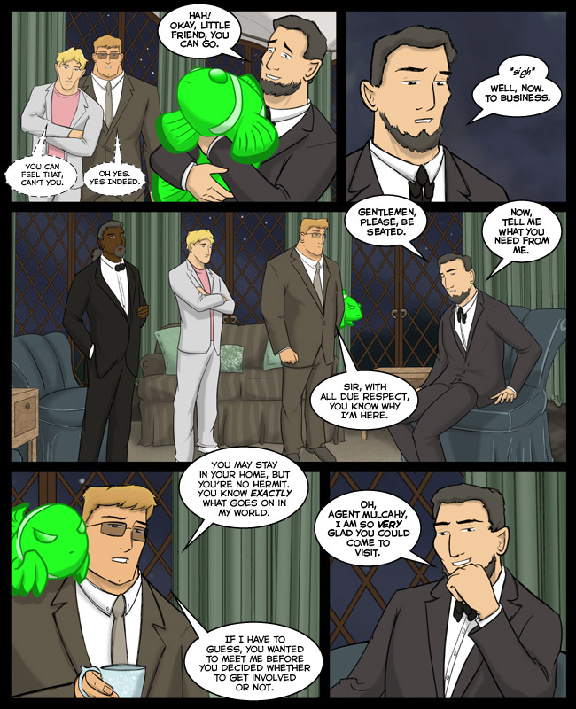 Comic for 09 September 2013: The President always sits first. Always. In the Afterlife, this causes problems at the annual Dead Presidents' Dinner.