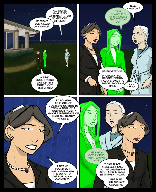 Comic for 19 December 2013: Captain Pragmatic might need to hang up her cape after this.