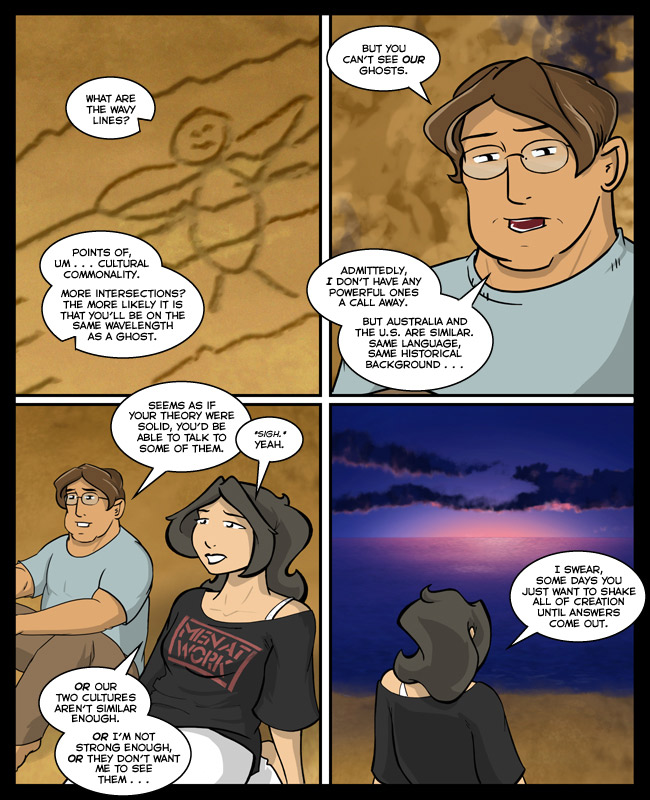 Comic for 31 July 2014: I just want to paint happy little sunsets now.