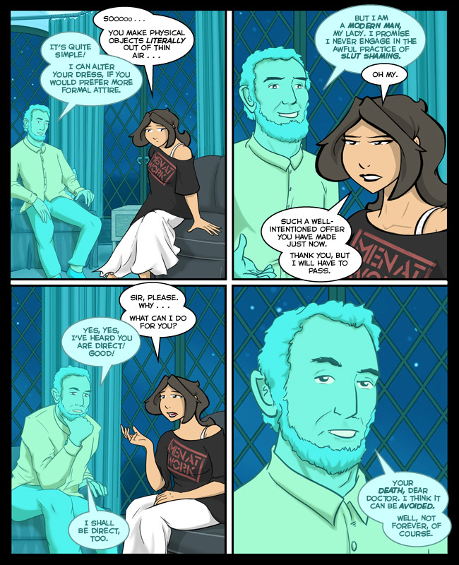 Comic for 15 September 2014: THAT'S what he considers to be direct? Poor Abe.