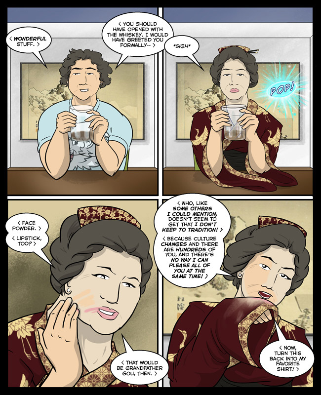 Comic for 18 June 2015: You could not pay me enough money to do Grandmother Ishi's job.