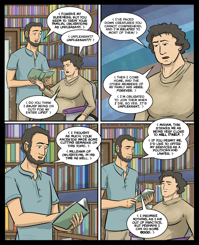 Comic for 11 December 2016: "A politician and a lawyer! Well, I guess I'm saved then."