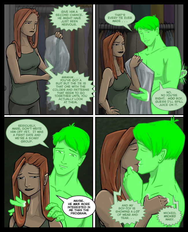 Comic for 16 June 2011: They'll never make this story into a movie.  Sex scenes requiring special effects are simply cheaper with vampires.
