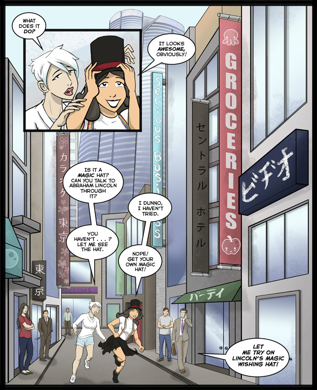 Comic for 05 February 2015: Hopefully this is the one street in Tokyo where nobody is fluent in English.