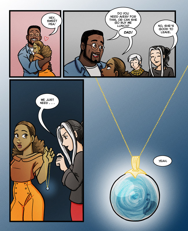 Comic for 04 July 2021: Ah, yes, the ominous necklace. Surely only good things will happy now.