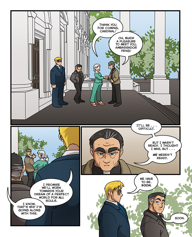 Comic for 02 April 2025: Anyone who says it's been a pleasure to meet Rachel Peng has definitely been brainwashed.