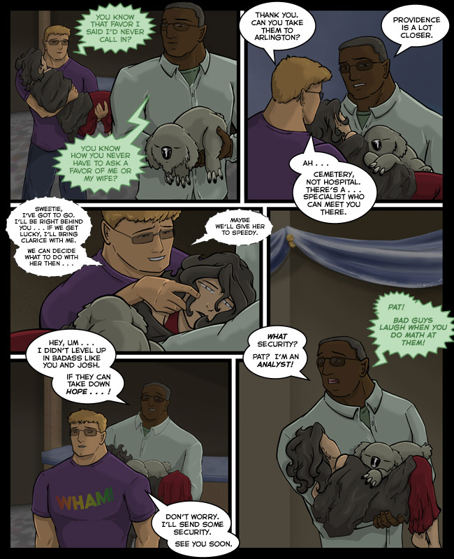 Comic for 02 June 2011: They stop laughing after they turn the math into high-caliber projectiles.
