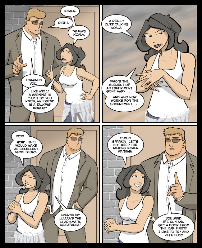 Comic for 20 October 2006: Sparky's a huge reader.