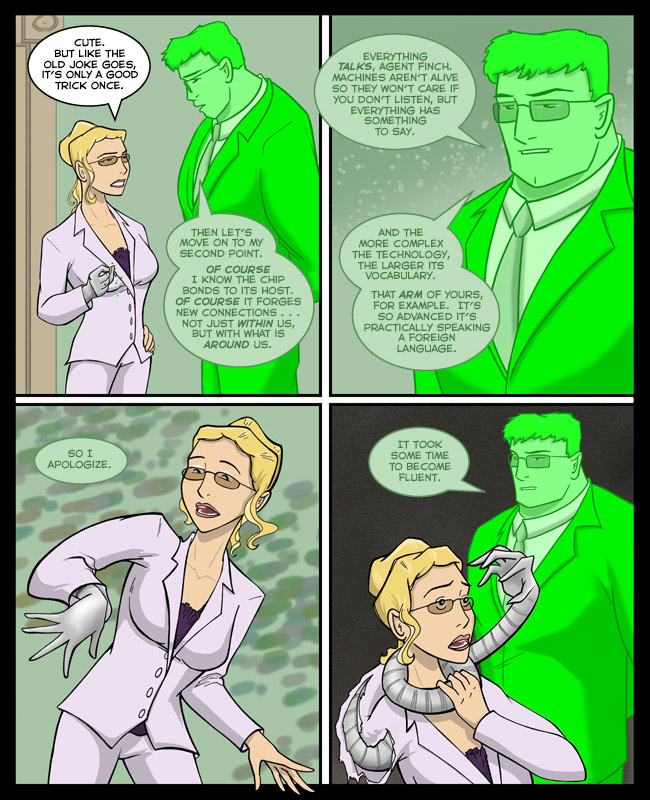 Comic for 08 March 2012: Imagine Daffy Duck as a ghost, saying it to Bugs as they talk about his amazing bang-up new act.