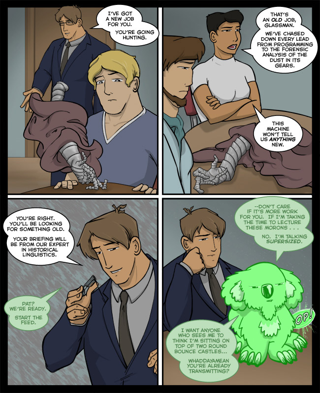 Comic for 08 October 2012: Sort of like a hippity-hop, only eighty times larger and less hair.