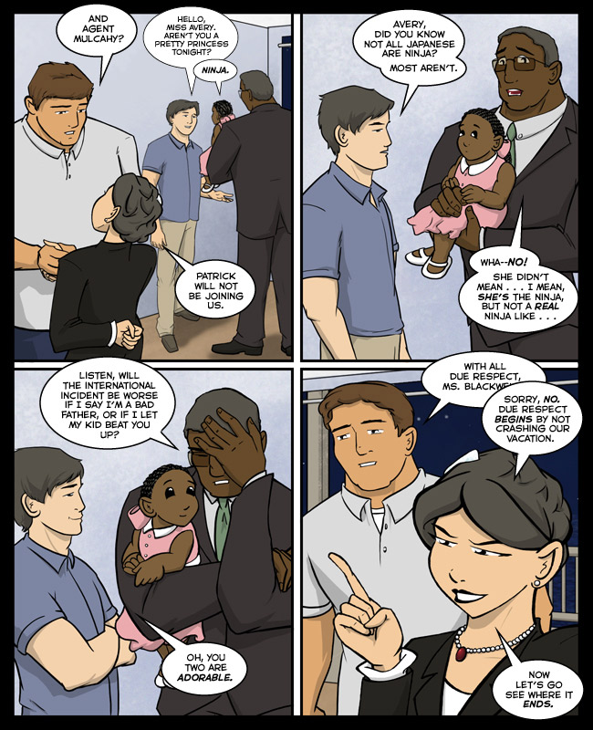 Comic for 21 November 2013: Carlota is also saying something witty off-screen.
