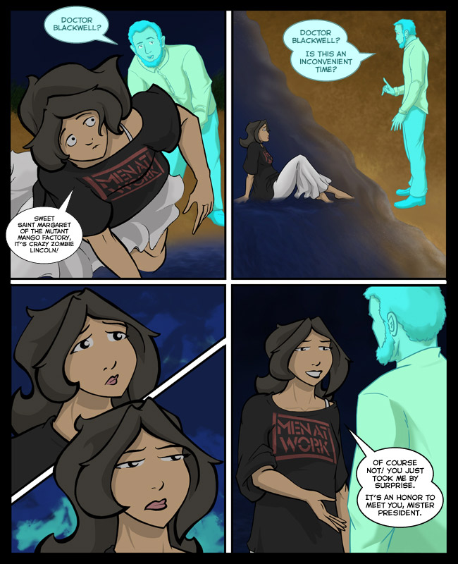 Comic for 04 September 2014: Hope was thrown out of Catholic school somewhere after acquiring the basics but before learning the specifics.