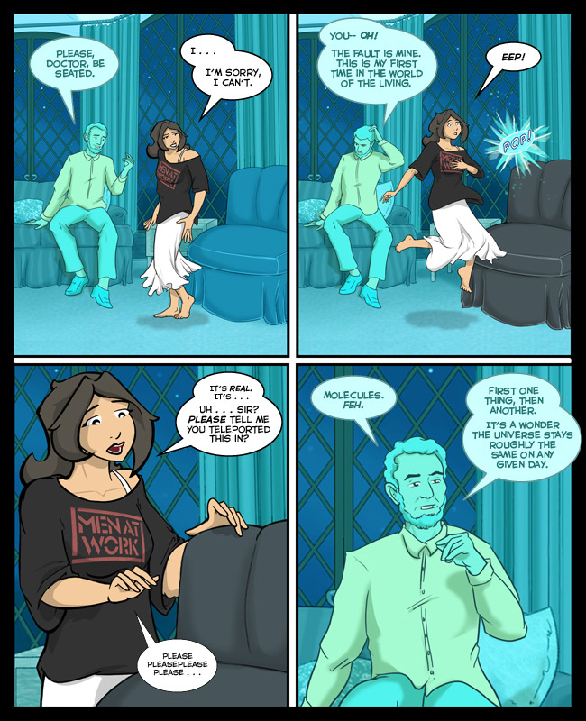 Comic for 12 September 2014: Oh, ghost physics. I get such angry email from you. 