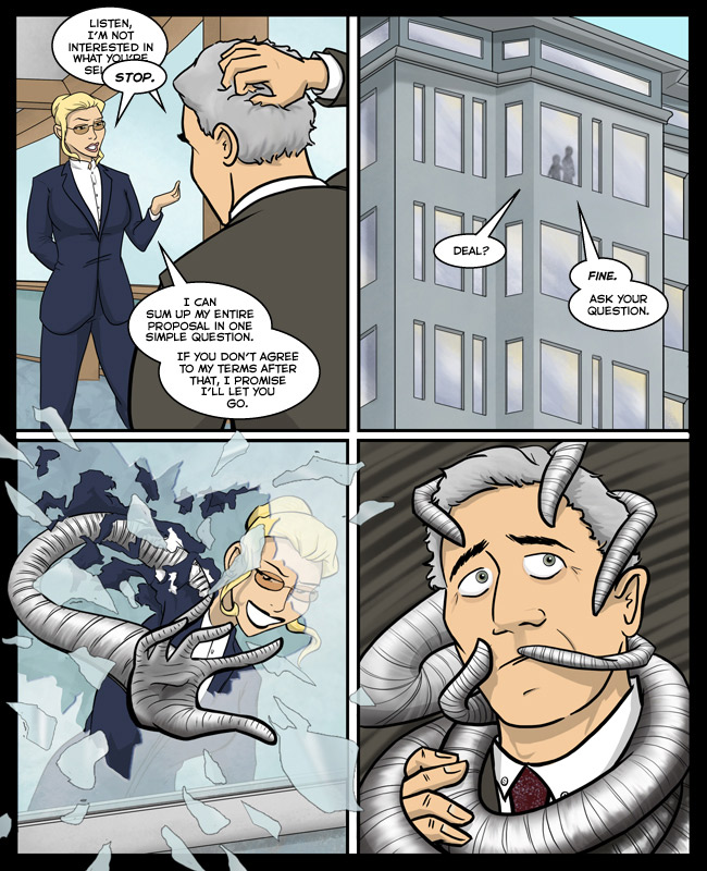 Comic for 23 November 2014: I am High Queen of the Upper-right hand Light Source!