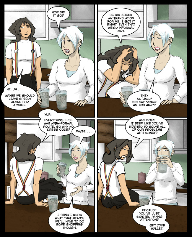 Comic for 17 April 2015: The clean version of a Speedy blowout.