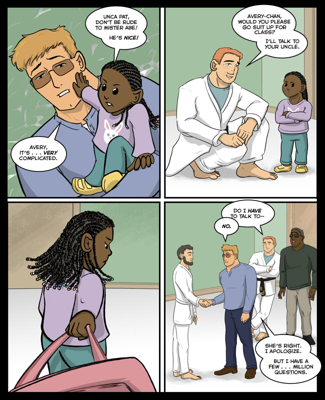 Comic for 11 February 2016: PAT, MAKO, TAKE YOUR SHOES OFF ON THE MAT!