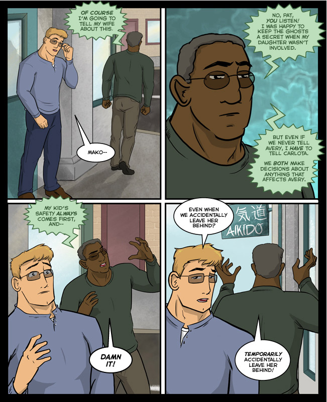 Comic for 13 March 2016: Back in the studio, Mike is teaching Avery to say "Wait for it, wait for it...."