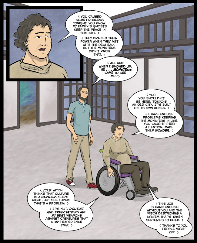 Comic for 30 November 2016: Grandmother Ishi------GHOST COP! I mean, a cop for ghosts. She's alive. Not, you know, a...I'll shut up now.