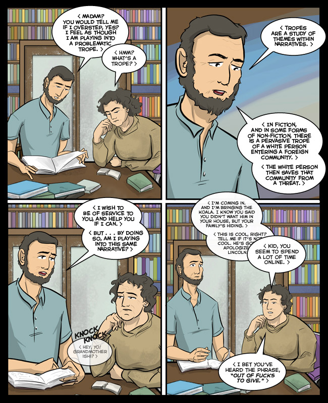 Comic for 18 December 2016: Grandmother Ishi gave her last fuck in the early 80s.