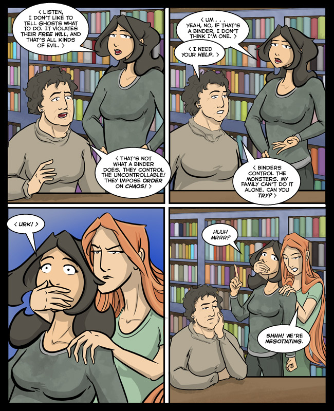 Comic for 08 January 2017: Wow Mare, better get someone to look at that crabhand.