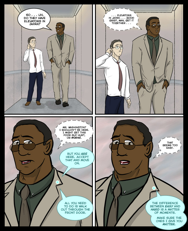 Comic for 20 March 2017: A tinny version of "Girl from Ipanema" is playing in the background