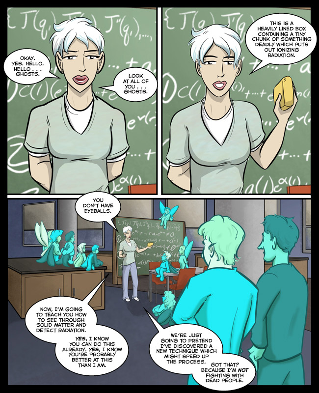 Comic for 27 December 2017: Well ghosts DON'T have eyeballs, okay?