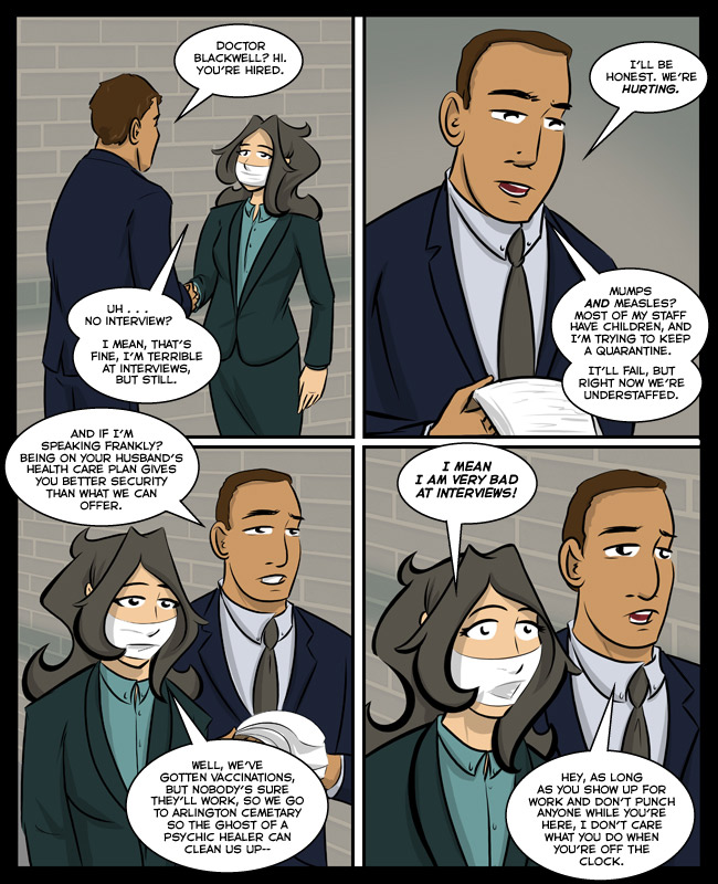 Comic for 19 December 2018: EXTREMELY bad at interviews.