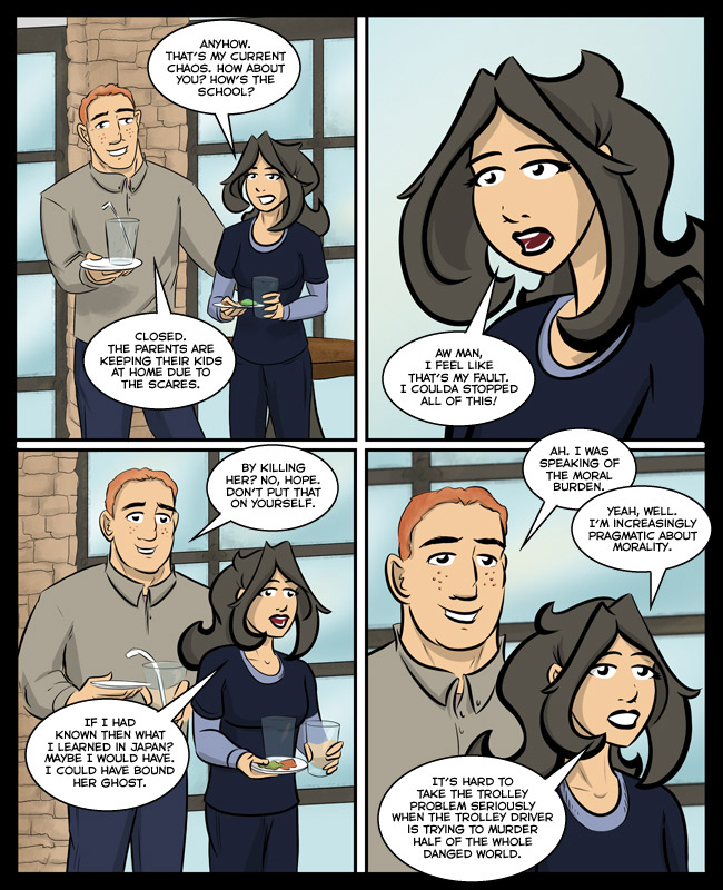 Comic for 05 June 2019: Hope, no! Slippery slope! Slippery slope!