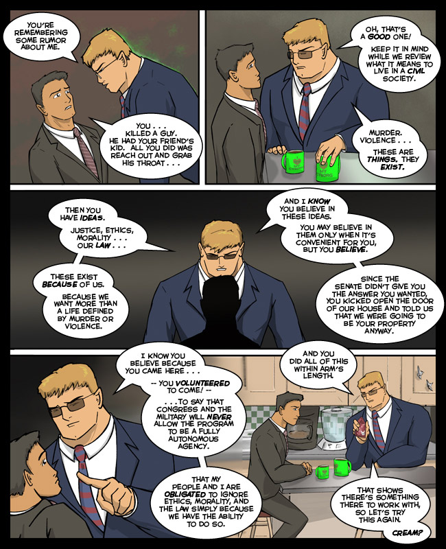 Comic for 17 January 2011: Civics lessons might have a greater impact if the professor dropped hints about slaughtering the entire class.  Just sayin'.
