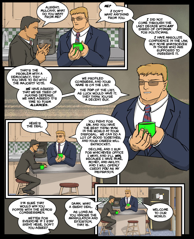 Comic for 24 January 2011: And yet the congressman still has no name. Hmm&acirc;&brvbar;