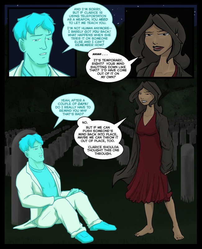 Comic for 05 September 2011: And then the adrenaline rush ended and she fell flat on her face.